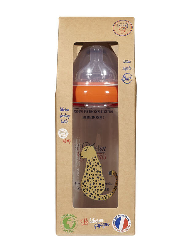 Biberon 360 ml 6m+ Guépard Le Biberon Français packaging