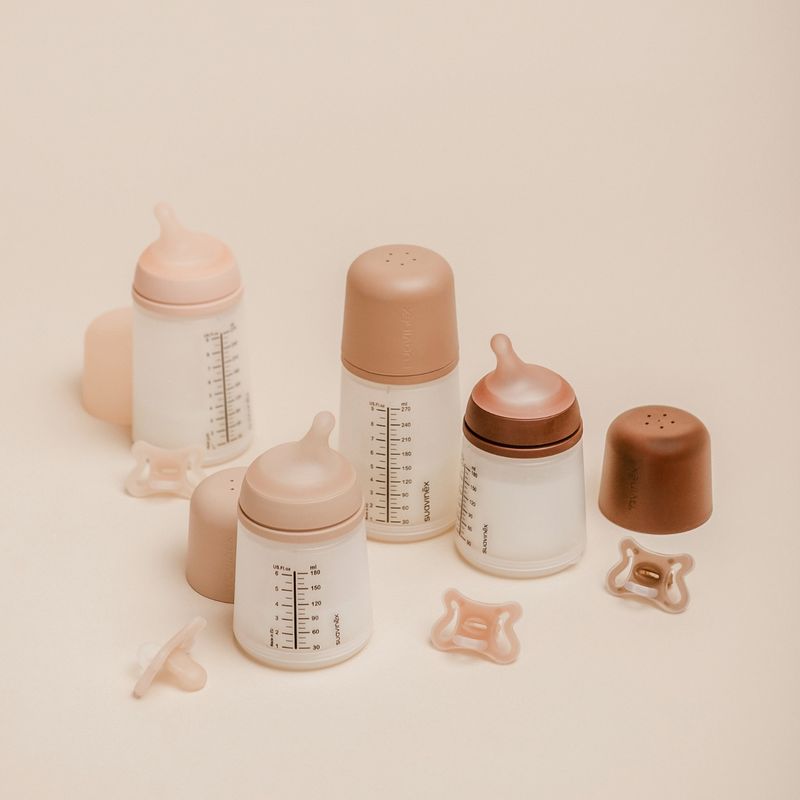 Biberon Anti-Colique Zero Zero, 180ml, Breveté, Tétine Silicone, Débit Lent, S, 0m+, Medium Suavinex lifestyle 1