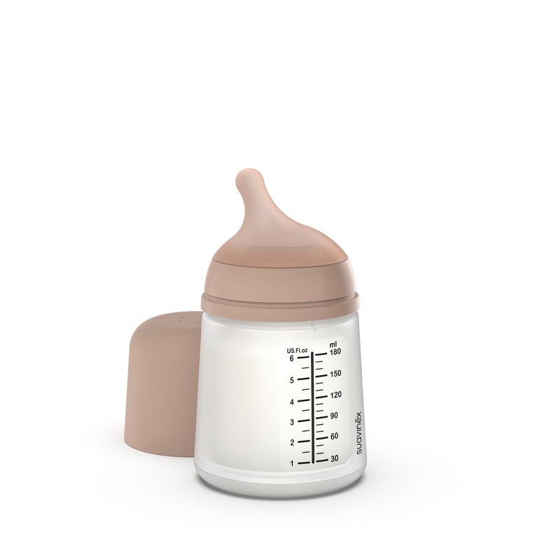 Biberon Anti-Colique Zero Zero, 180ml, Breveté, Tétine Silicone, Débit Lent, S, 0m+, Medium Suavinex produit