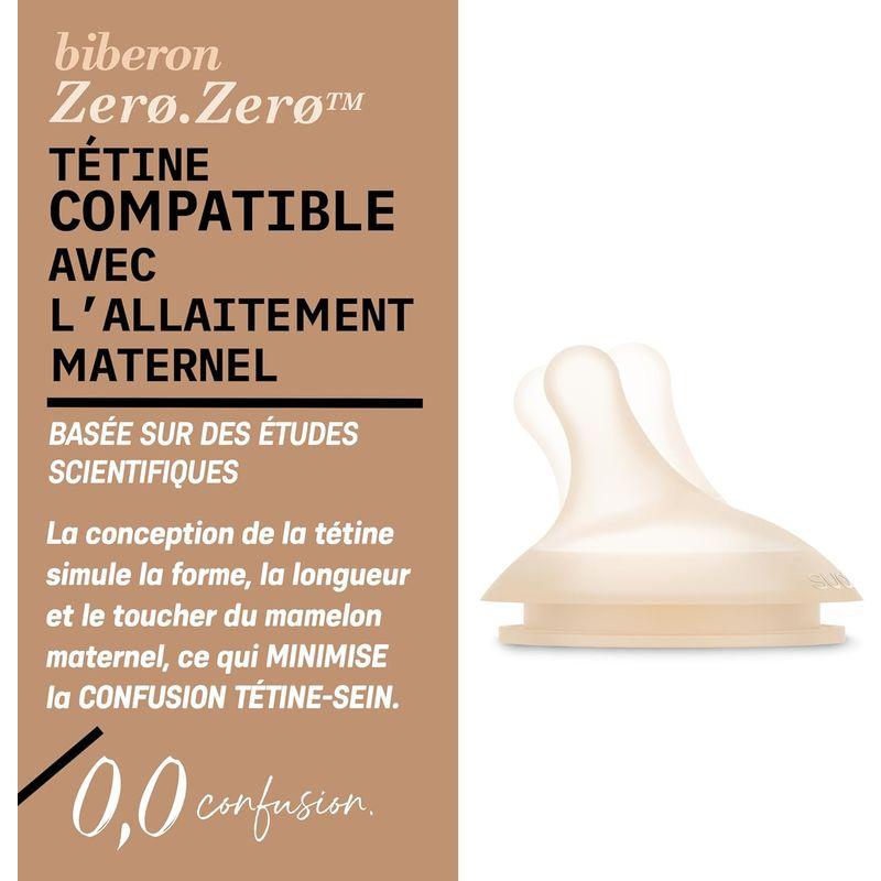 Biberon Anti-Colique Zerø Zerø 120 ml TU Spécial Allaitement Fair SUAVINEX caractéristiques 3