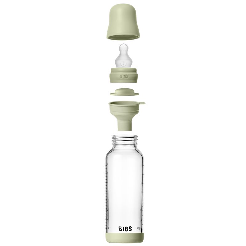 Biberon en verre Tétine Silicone 240 ml Débit Moyen Bibs éléments