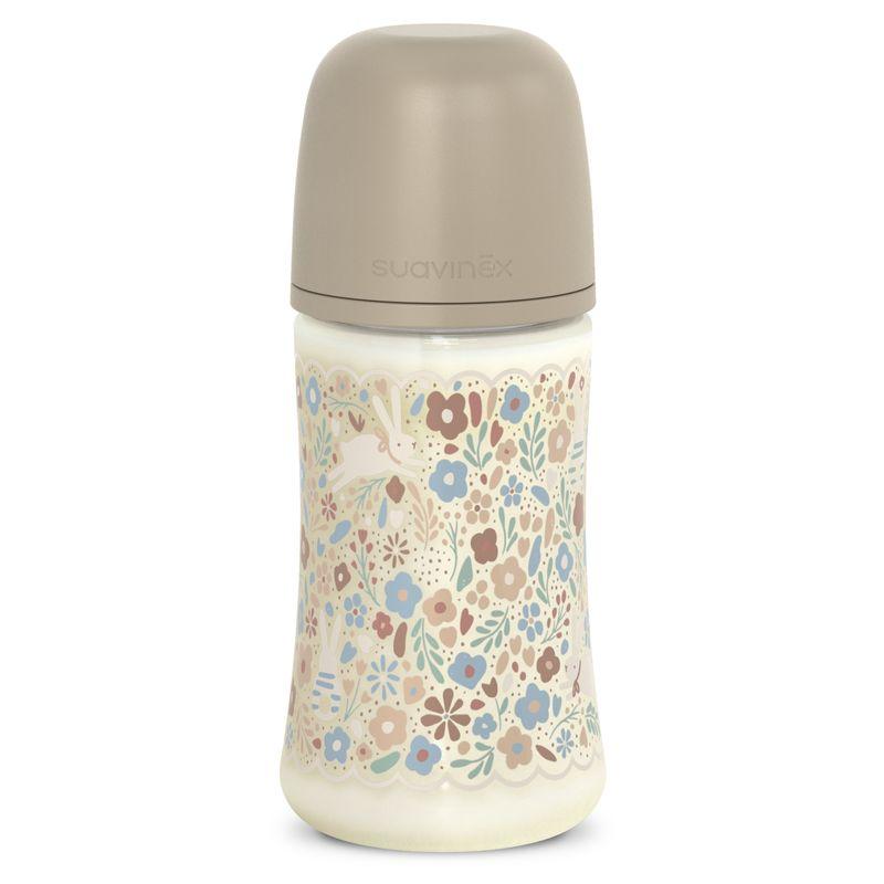 Biberon Polyamide 270ml Tetine Sxpro M Wonderland Liberty beige SUAVINEX avec bouchon