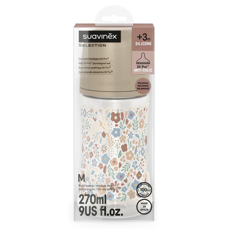 Biberon Polyamide 270ml Tetine Sxpro M Wonderland Liberty beige SUAVINEX packaging