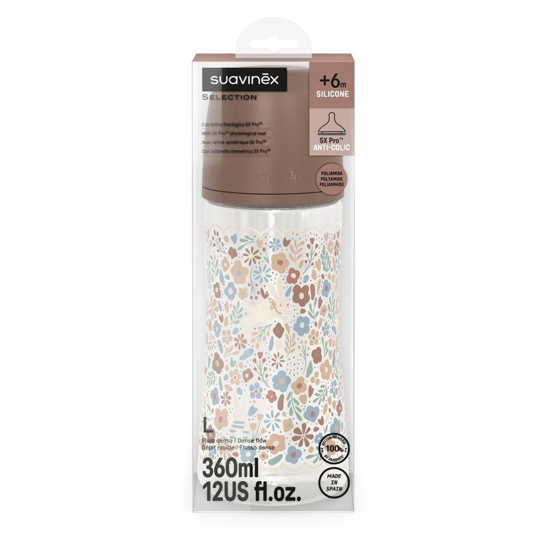 Biberon Polyamide 360ml Tetine Sxpro L Wonderland Liberty beige SUAVINEX packaging