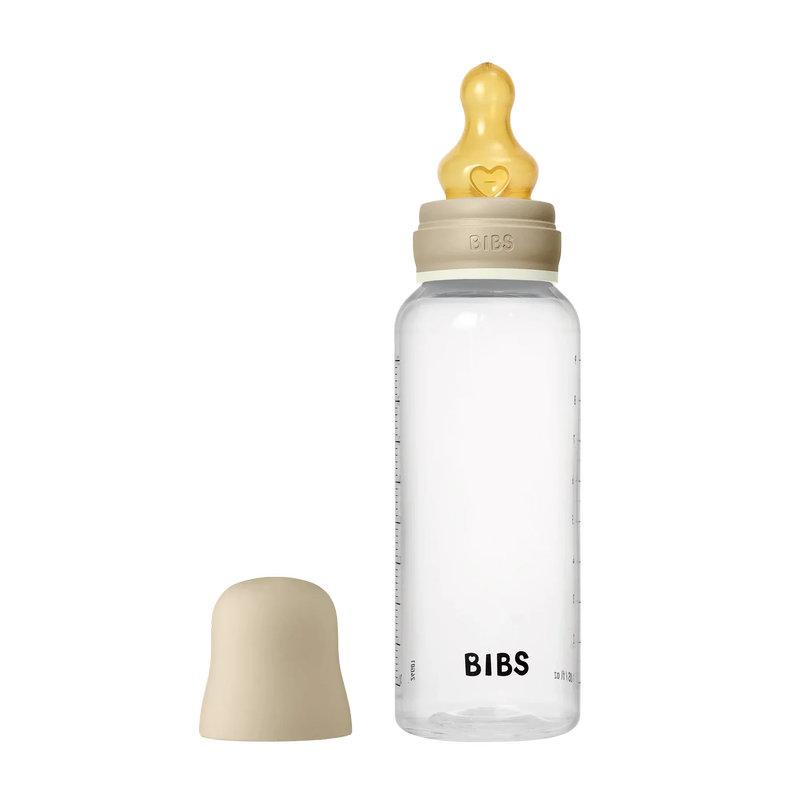 Biberon PP sans BPA NUIT phosphorescent rond caoutchouc naturel 270ml Débit moyen Vanilla BIBS face