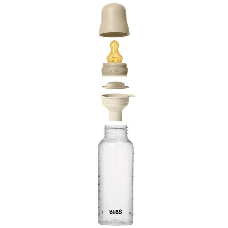 Biberon PP sans BPA NUIT phosphorescent rond caoutchouc naturel 270ml Débit moyen Vanilla BIBS assemblage