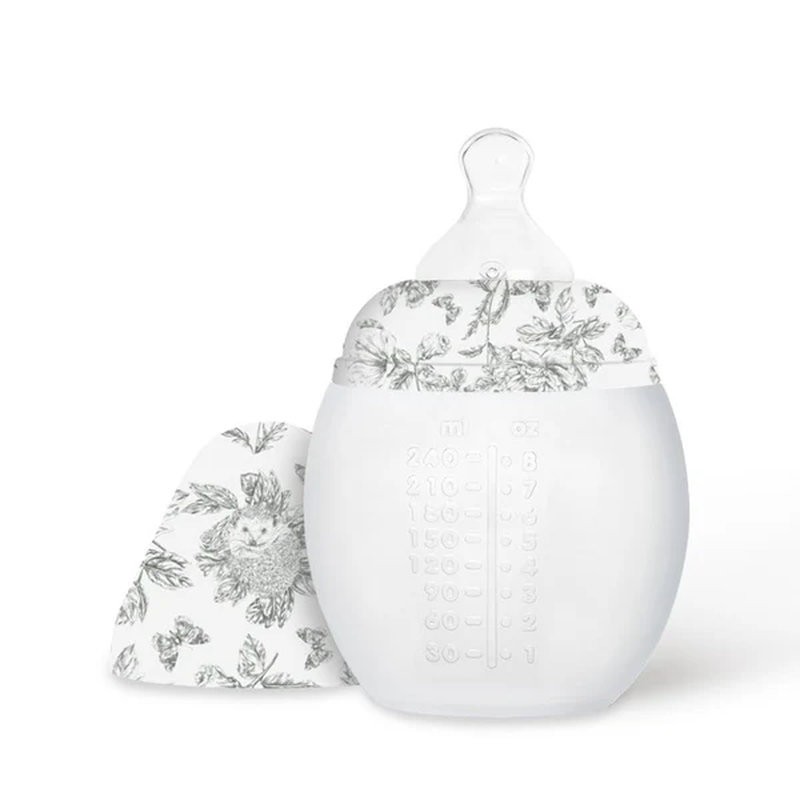 Biberon Tartine & Chochola Toile de Jouy Gris Elhée 240 ml