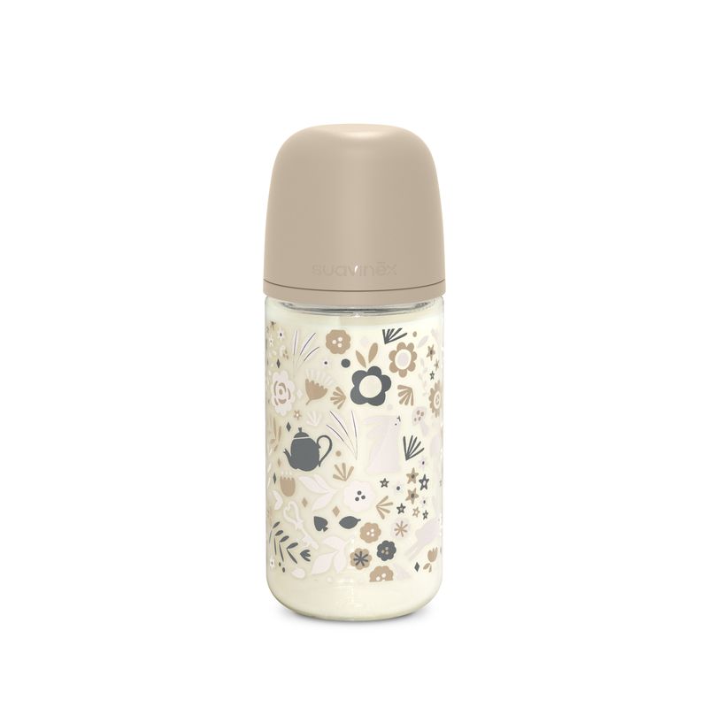 Biberon Verre 240ml Tetine Sxpro M Wonderland Suavinex biberon avec bouchon