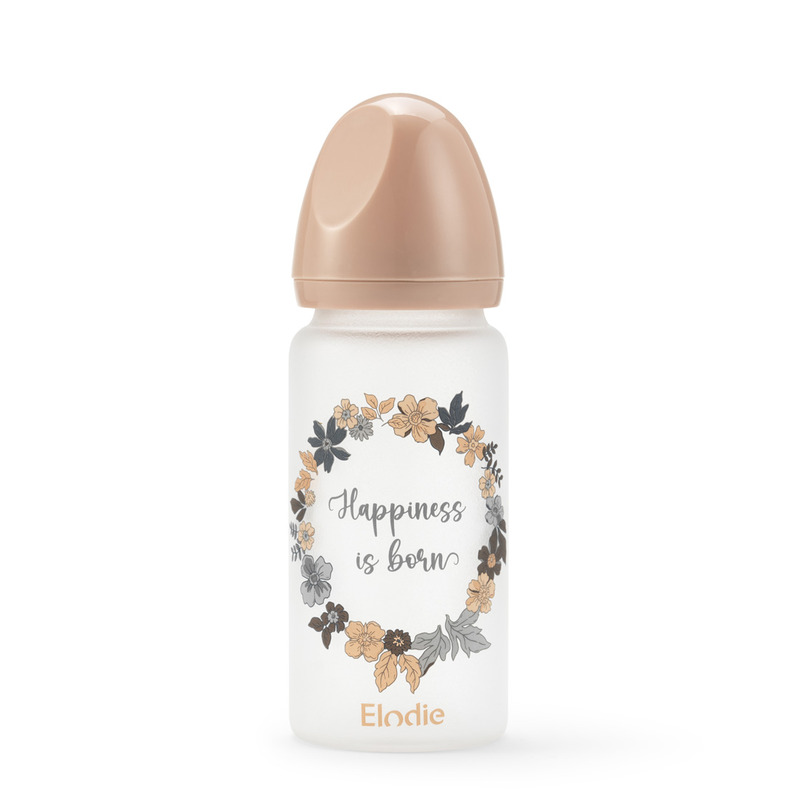 Biberon en verre - Blue Garden Elodie produit face