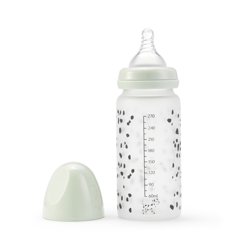 Biberon en verre - Dalmatian Dots Elodie bouchon