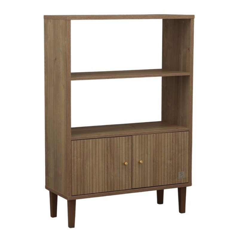 Bibliothèque Mokka Sauthon profil avec étagères