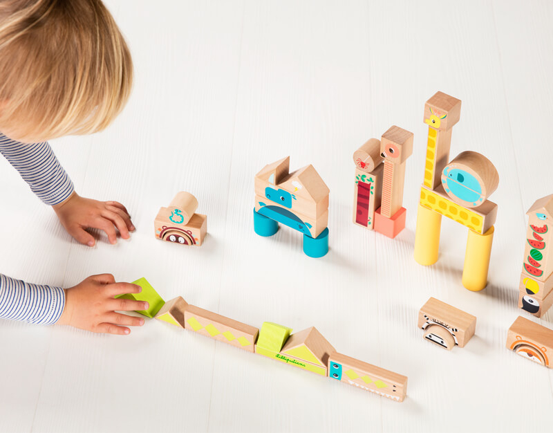 Blocs de construction en bois Jungle Lilliputiens Enfant