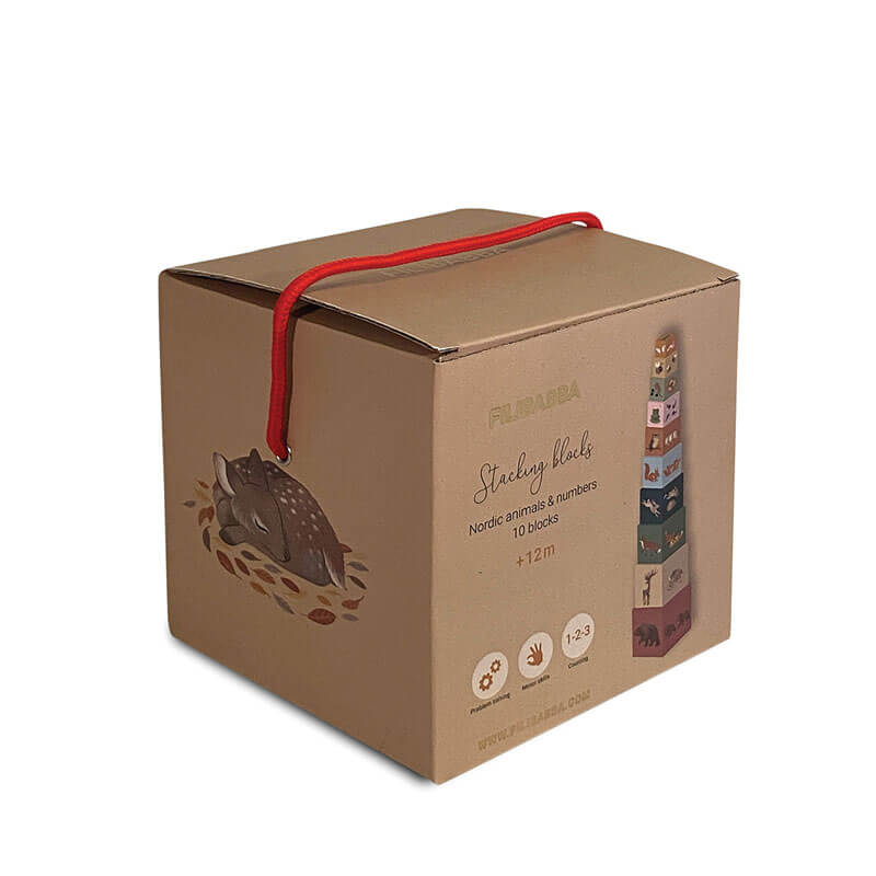 Blocs à empiler Animaux nordiques Filibabba packaging