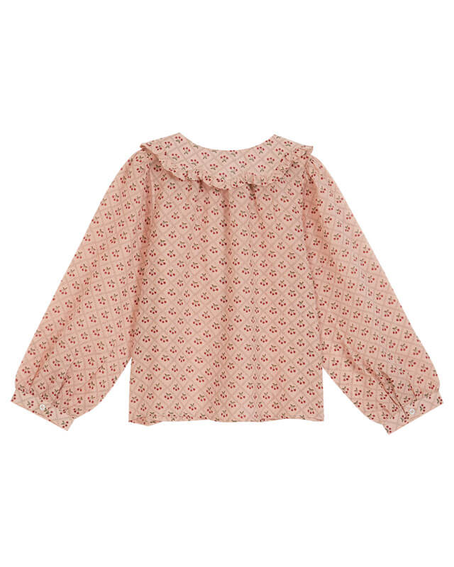 Blouse à col fleuri Cherry Emile & Ida dos