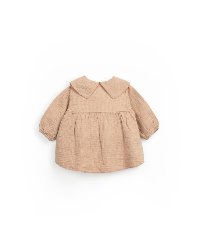 Blouse en gaze de coton rose Art Play Up dos