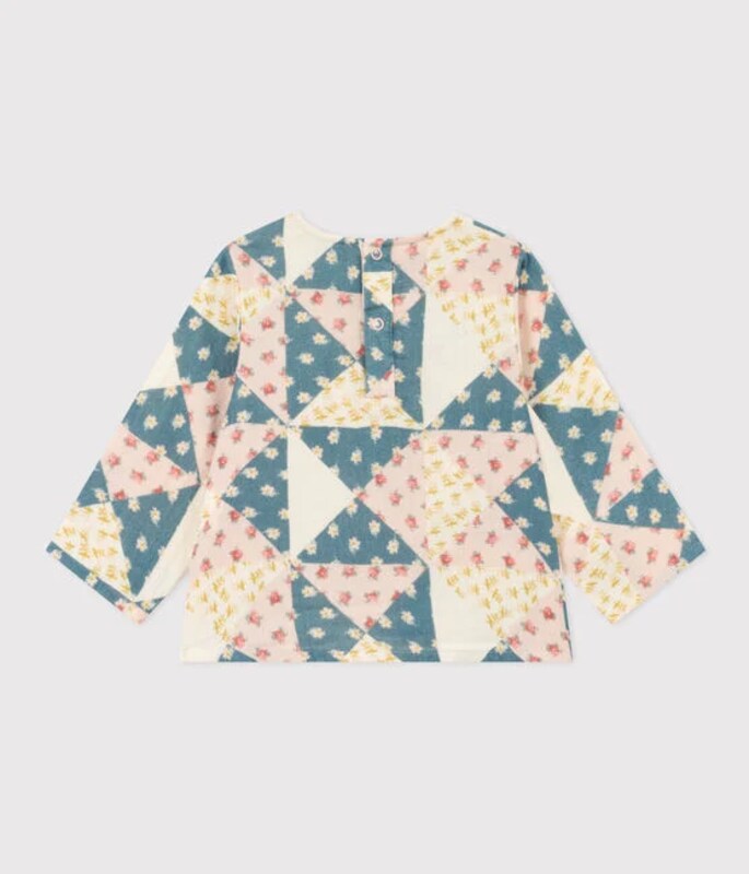 Blouse manches longues Patchwork Petit Bateau dos