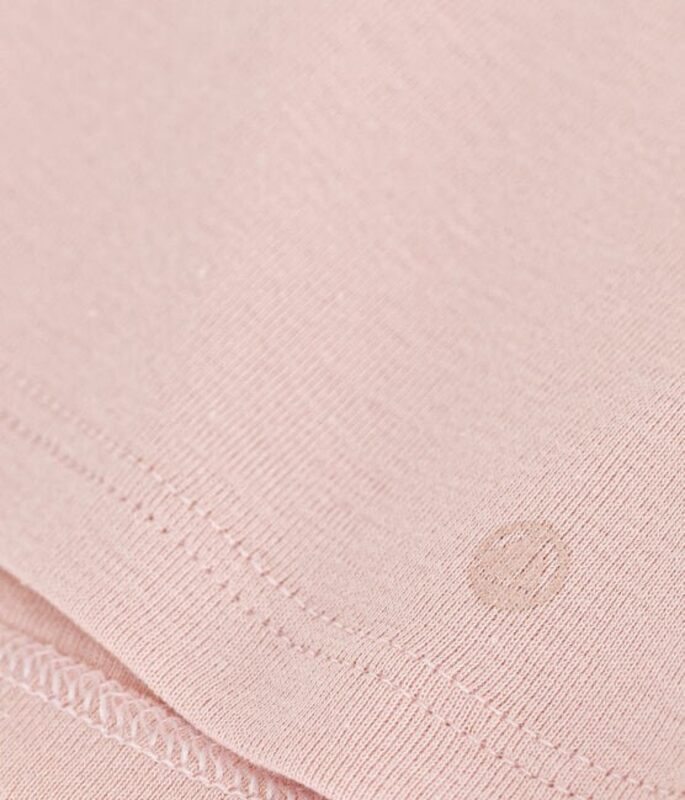 Blouse manches longues Rose Saline Petit Bateau détail