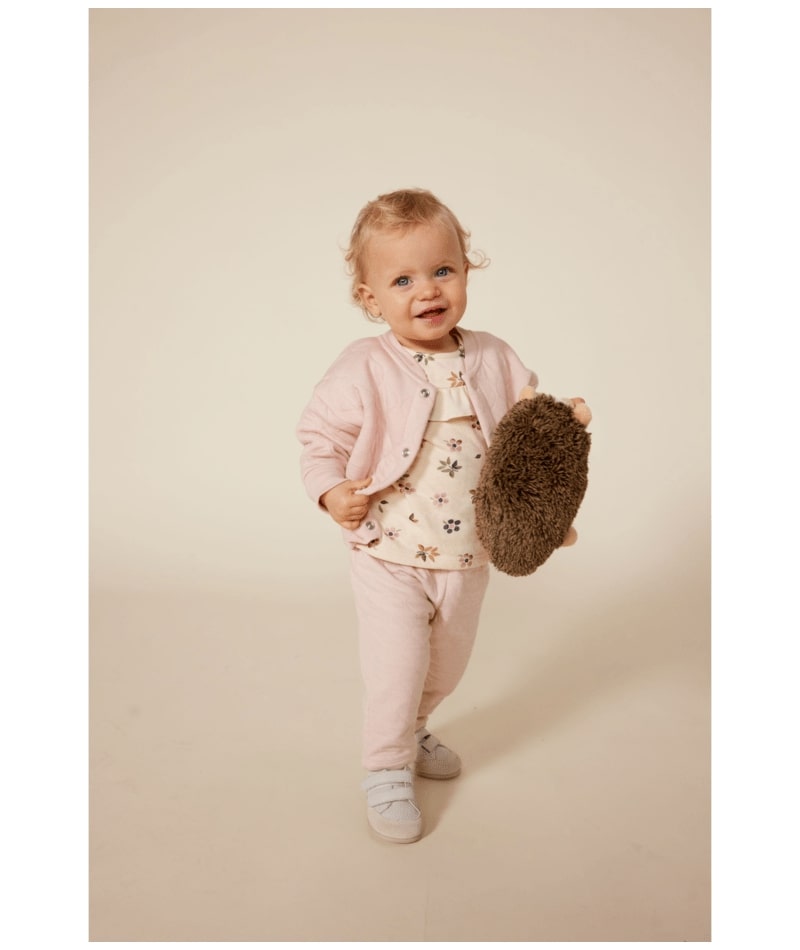 Blouse manche longue en tubique à fleurs Petit Bateau lifestyle 2