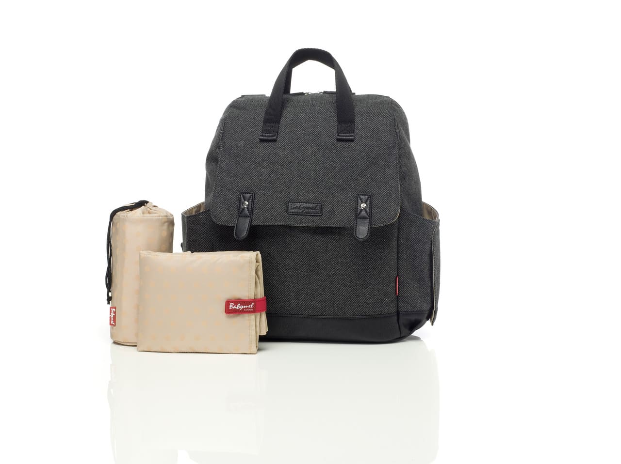 Sac A Dos A Langer Robyn Backpack Tweed Babymel Bambinou