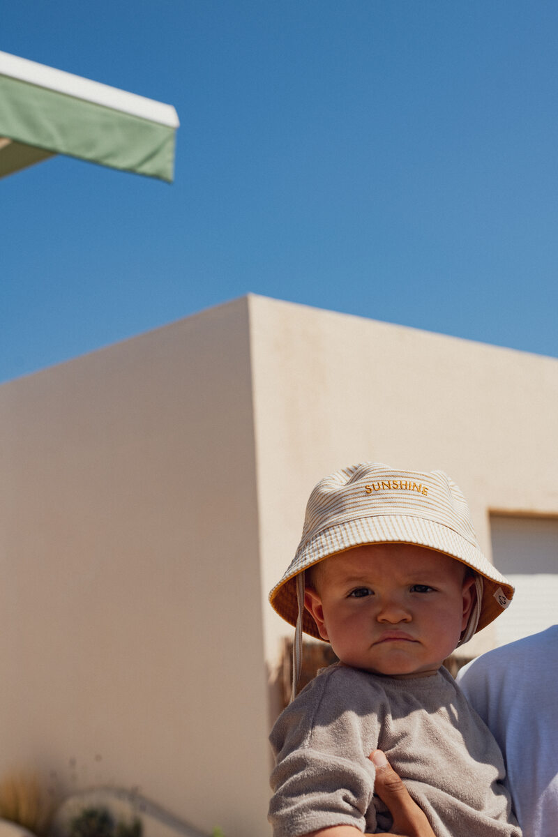 Bob Sunshine Striped Ocre enfant CHAMAYE lifestyle