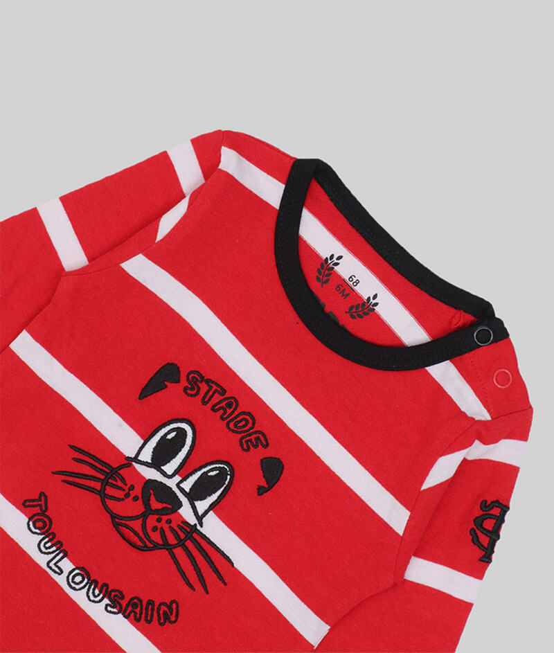 Body bébé Stade Toulousain Manches Longues Cute Stade Toulousain Produit face2