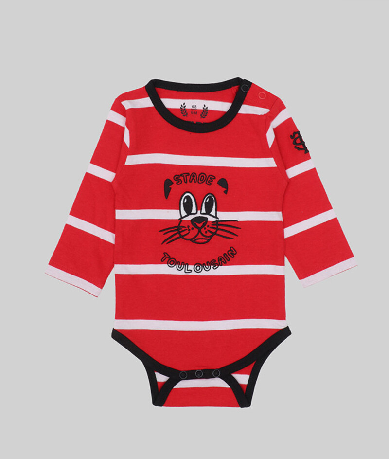 Body bébé Stade Toulousain Manches Longues Cute Stade Toulousain Produit face
