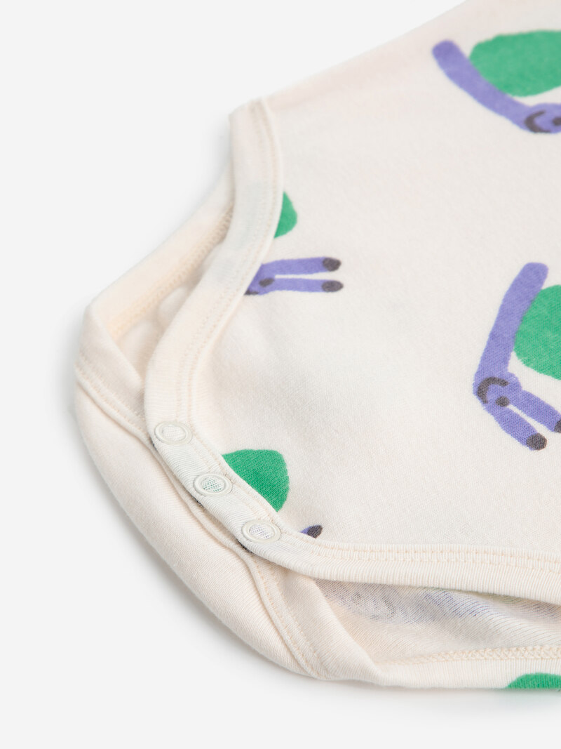 Body manches courtes Funny Snail Bobo Choses fermeture