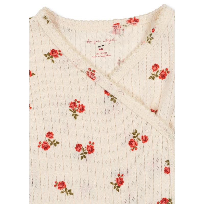 Body Minnie Nouveau-Né Manches Longues Rosa Rouge KONGES SLOJD zoom col