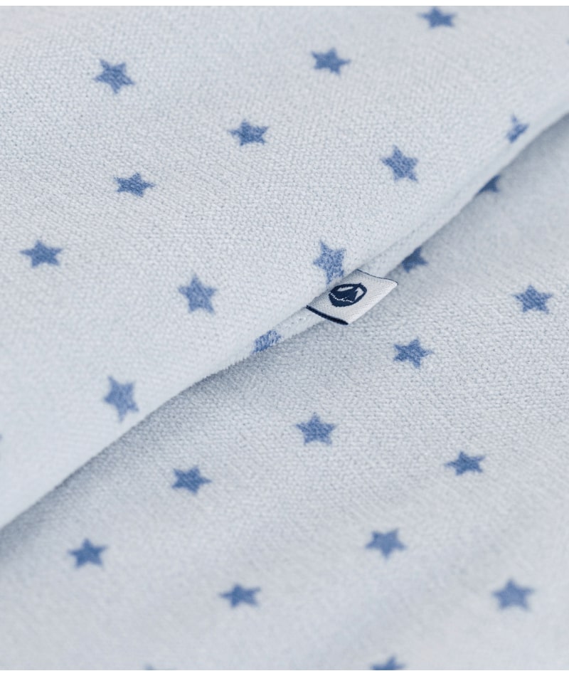 Bodyjama imprimé mini étoiles en velours bleu Petit Bateau motif