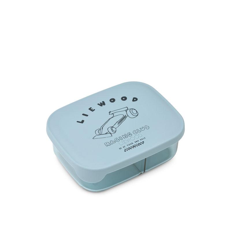 Boîte à goûter Arthur Tritan Race Cars / Beach blue LIEWOOD produit