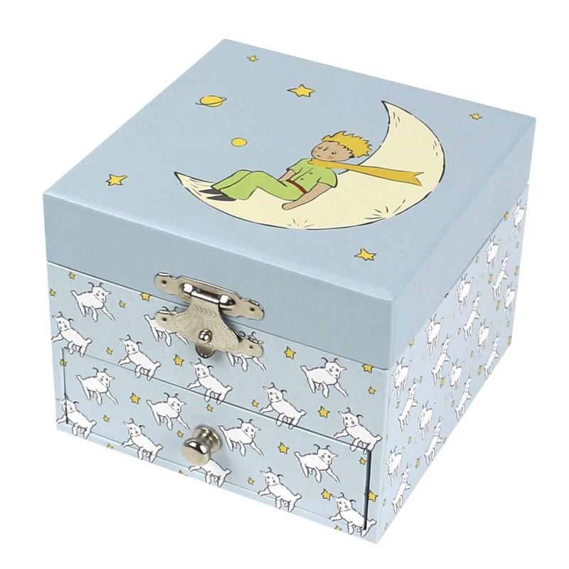 Boîte à Musique Cube Phosphorescent Le Petit Prince TROUSSELIER fermée