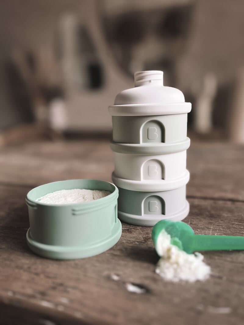 Boîte doseuse 4 compartiments Cotton white/Sage green BEABA lifestyle 8