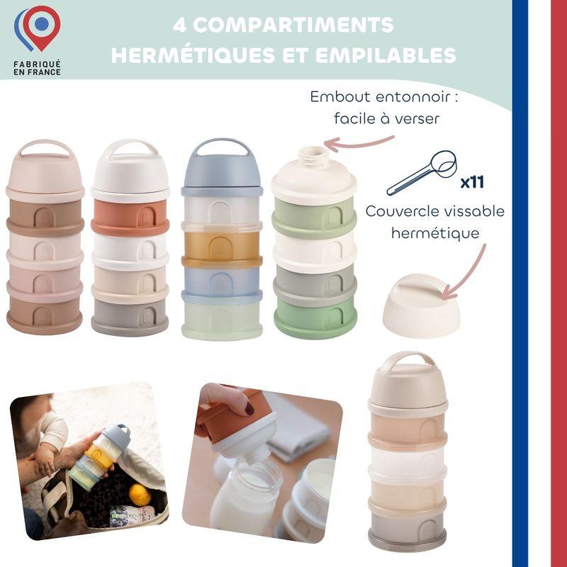 Boîte doseuse 4 compartiments Galet Translucide BEABA caractéristiques 3