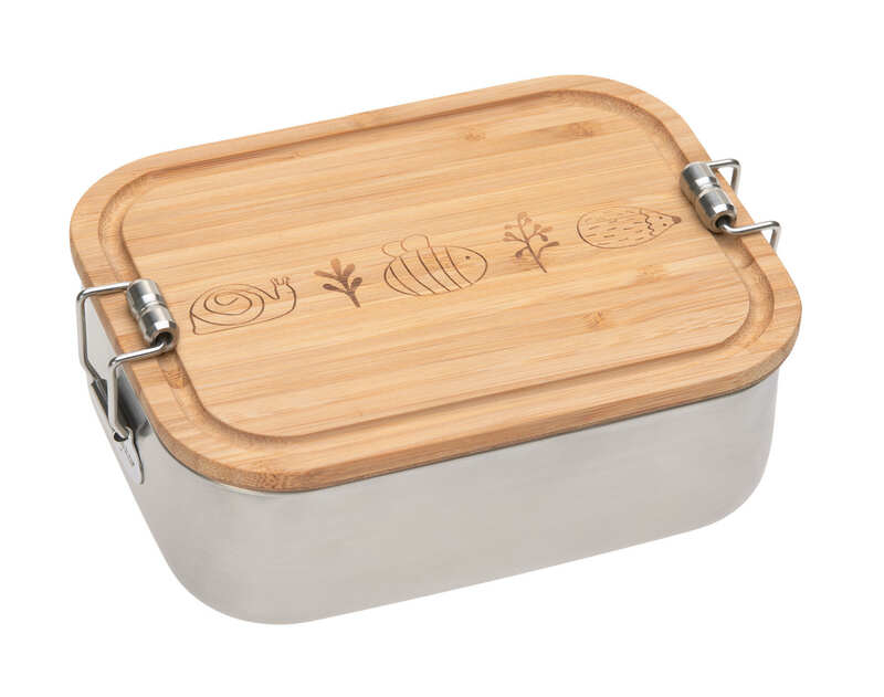 Boîte à goûter inox bambou Garden Explorer Lassig Produit