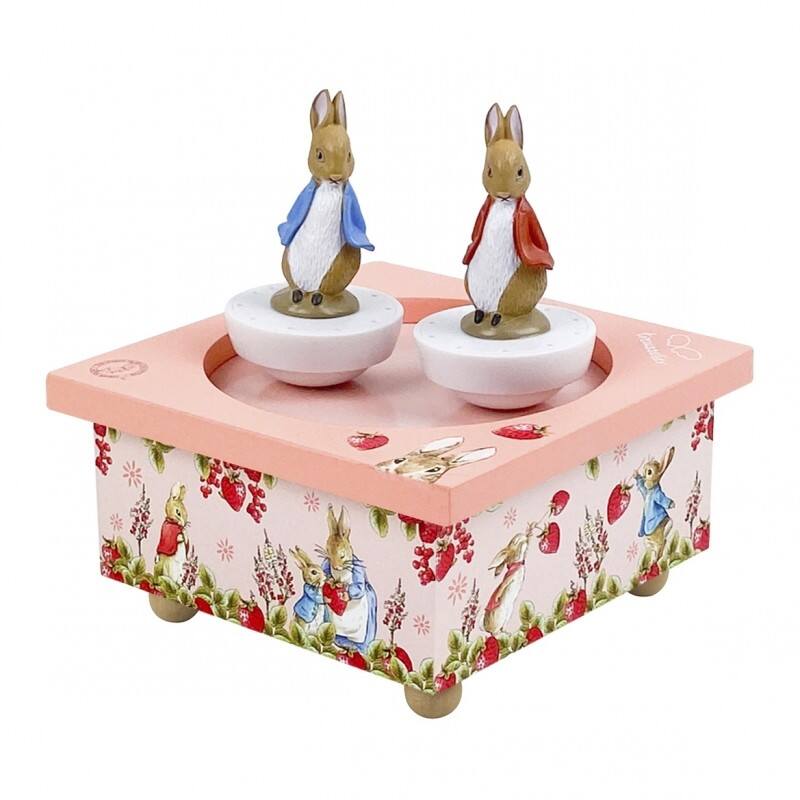 Boite à Musique Dancing Peter Rabbit© Fraises Trousselier produit face