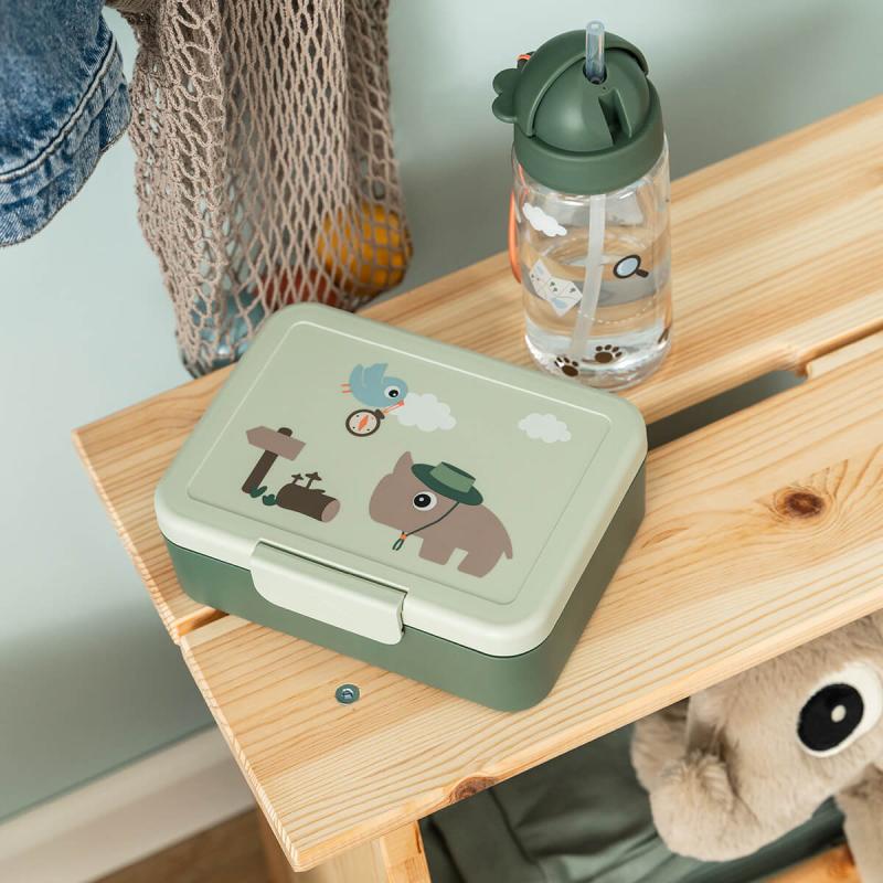 Boîte repas avec séparateur Tiny trails Vert DONE BY DEER lifestyle 1