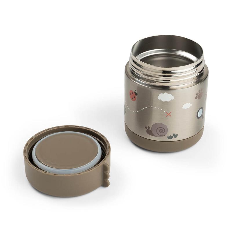 Boîte repas isotherme Tiny trails 300 ml Sable DONE BY DEER ouverte