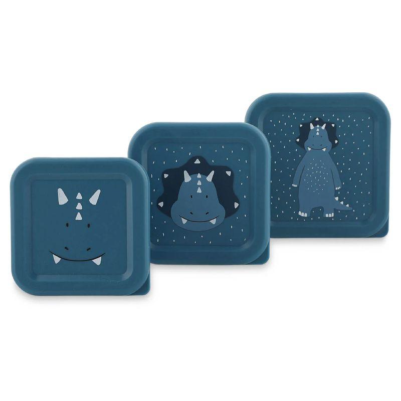 Boîtes à goûter 3 pièces Mr. Triceratops TRIXIE pack complet