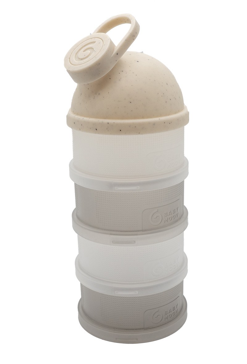 Boîtes doseuses de lait en poudre Babydose Mineral Beige Babymoov Produit face