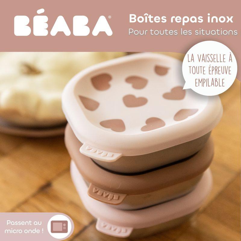 Boîtes repas inox multi-usage x3 BigLove BEABA caractéristiques 1