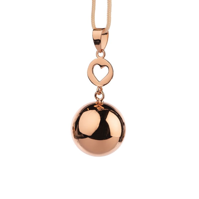 Bola or rose pendant coeur Bola