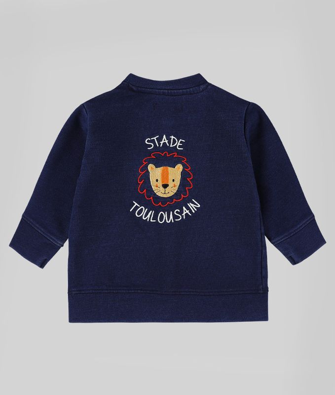 Bomber Bébé Lion Denim Stade Toulousain derrière