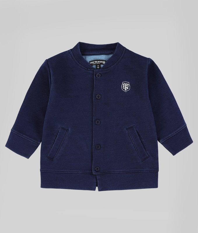 Bomber Bébé Lion Denim Stade Toulousain devant