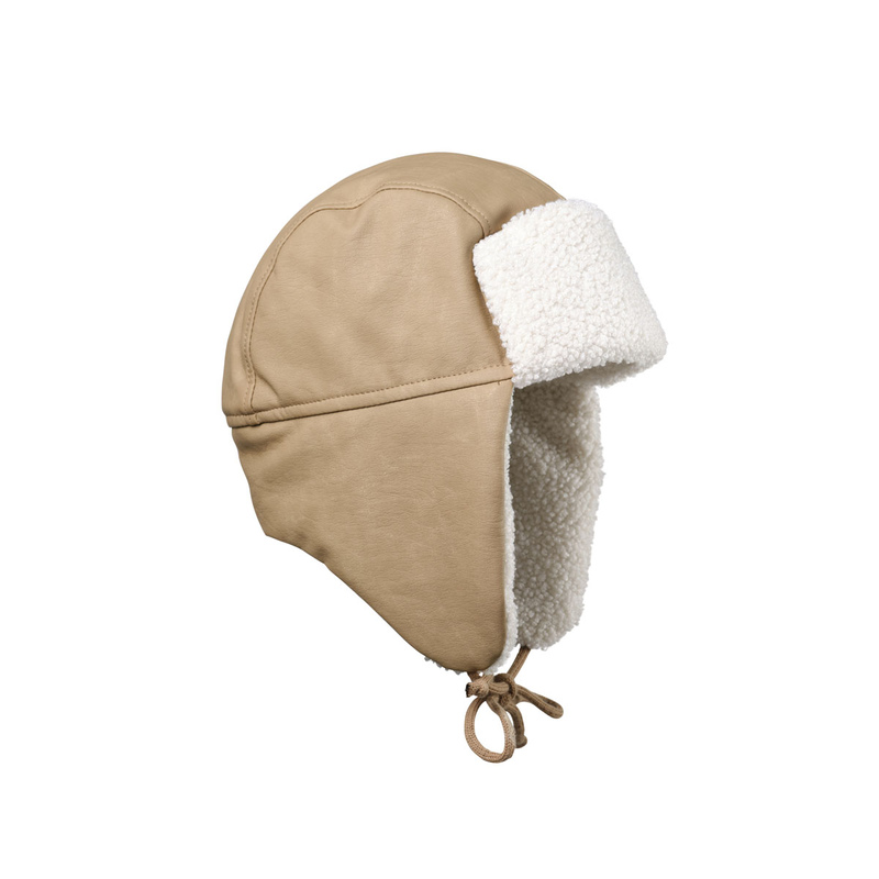 Bonnet d'aviateur Chapka Brown Elodie face