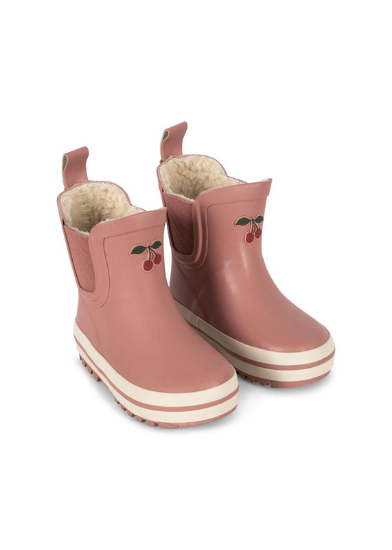 Bottes de pluie fourrées Cameo Brown Konges Slojd côté
