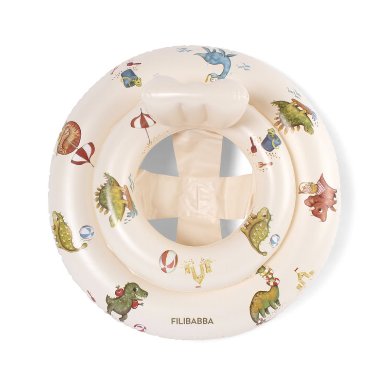 Bouée bébé Alfie - Dino Beach Filibabba dessus 