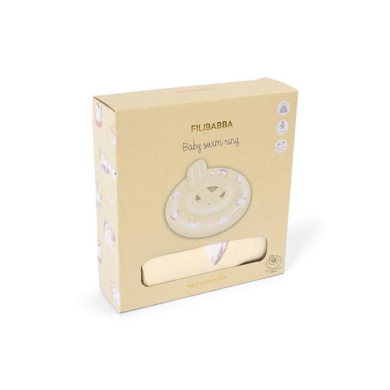Bouée bébé Alfie La plage des licornes FILIBABBA packaging