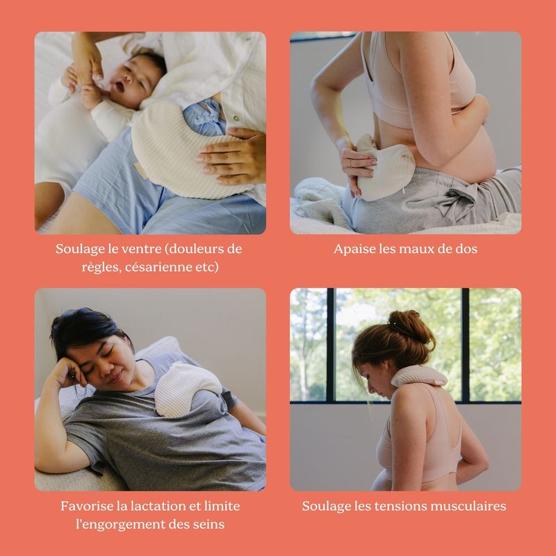 Bouillotte Snoogy Mom Corduroy Sand Babymoov informations 3