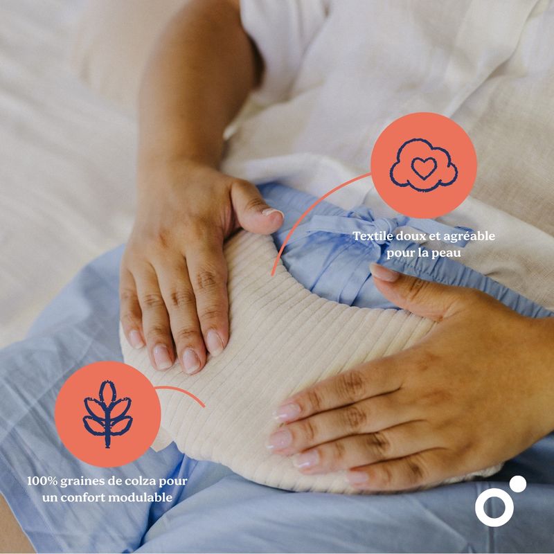 Bouillotte Snoogy Mom Corduroy Sand Babymoov informations 1