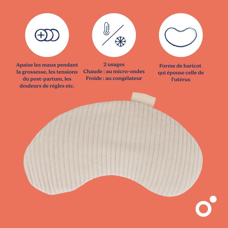 Bouillotte Snoogy Mom Corduroy Sand Babymoov informations 2